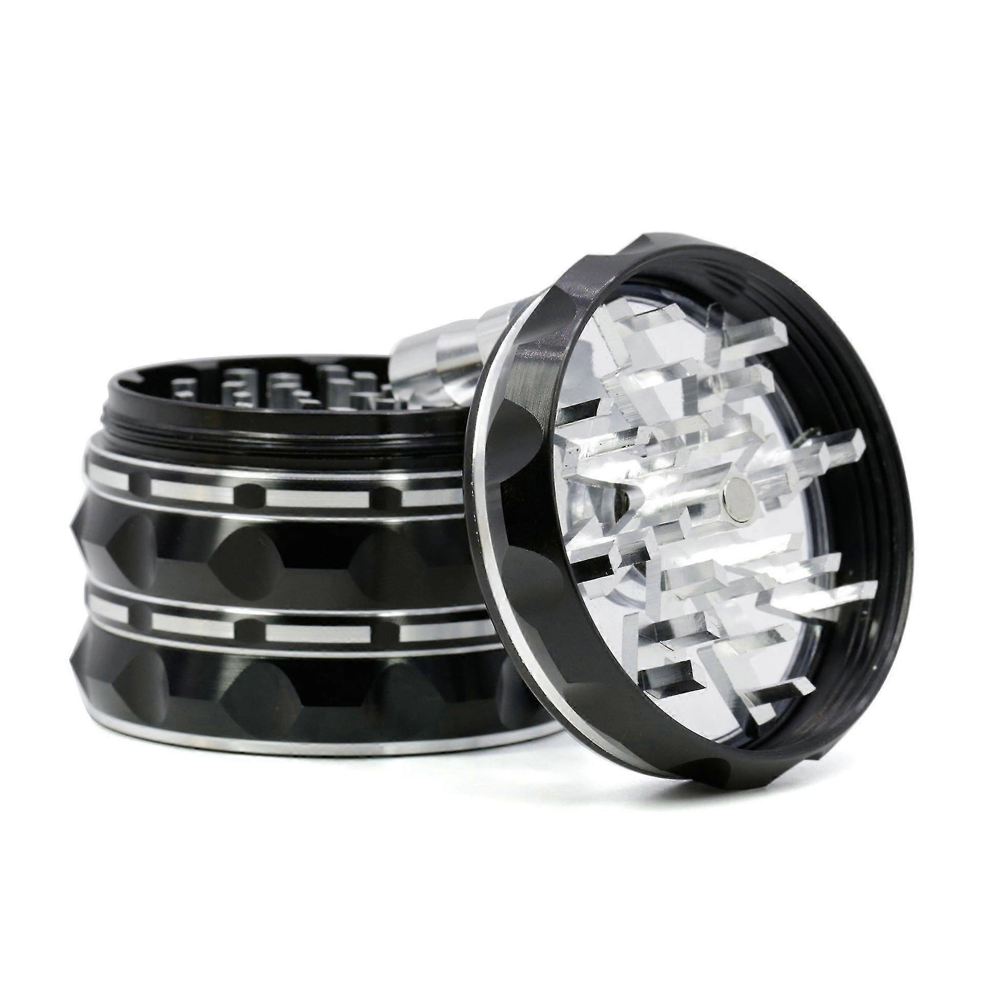 63 milímetros polegadas pimenta moedor mão manivela moedor com claro top preto