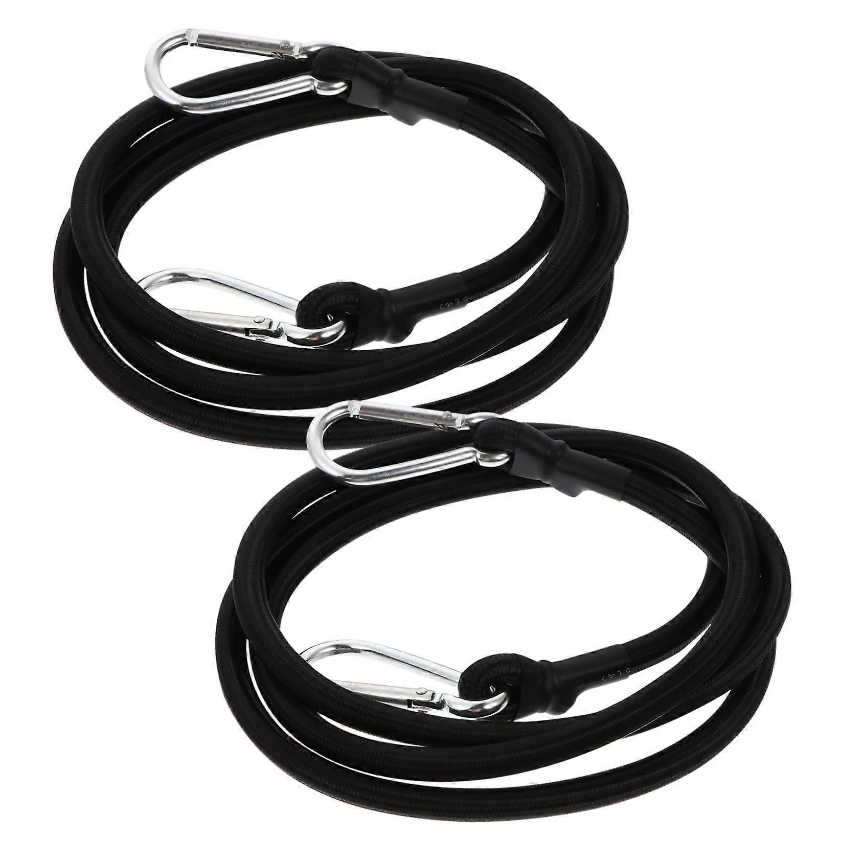 2sets Tow Straps Adjustable Rope Rack Shelf Ropes Elastic Fastening Belt for Cargo Tightening 2pcs2