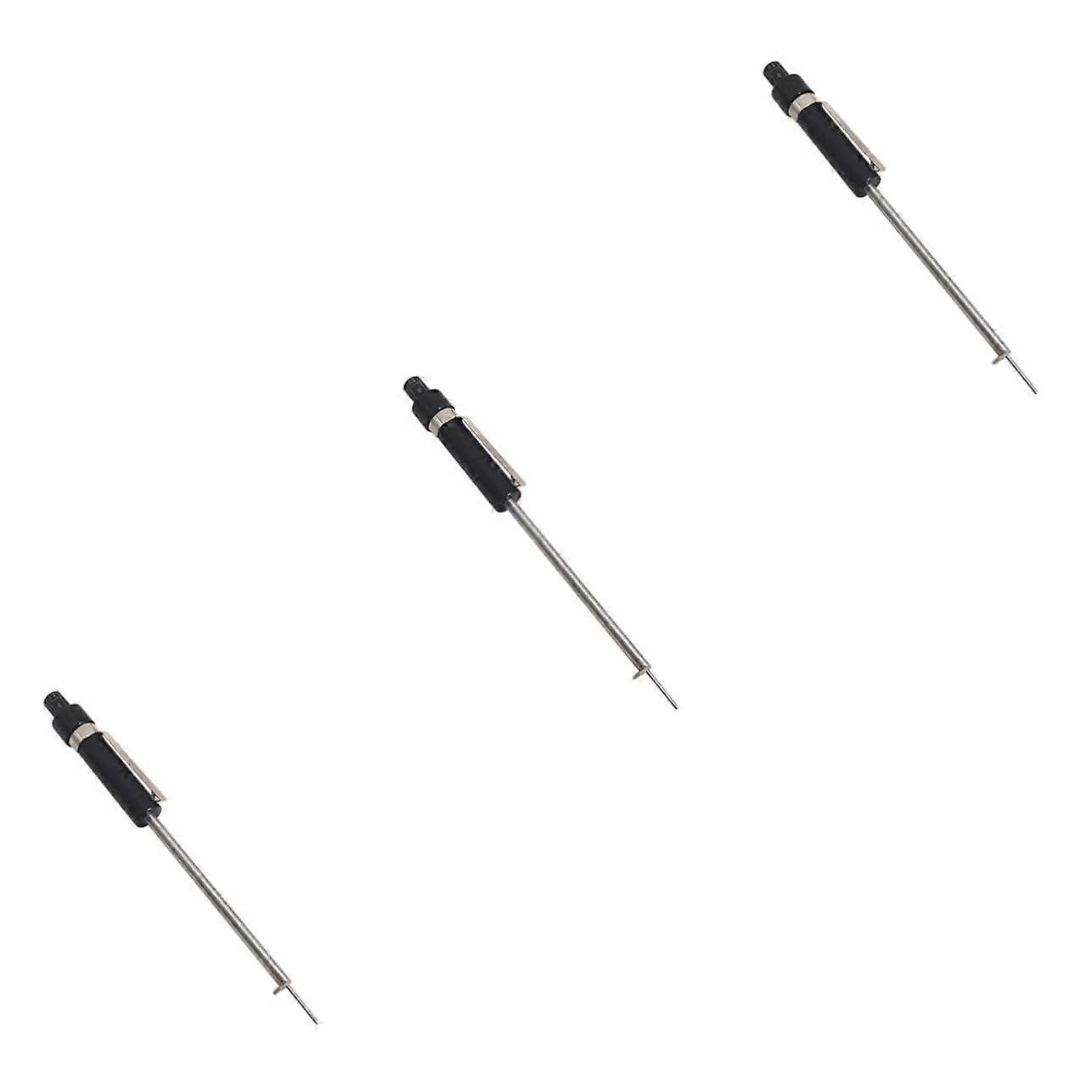 3 Pcs Car Brake Pad Detection Pen Scale Tire Tread Depth High Gauge Precision Brake Pad Thickness Gauge Iron Plastic Wheel Measuring Tool