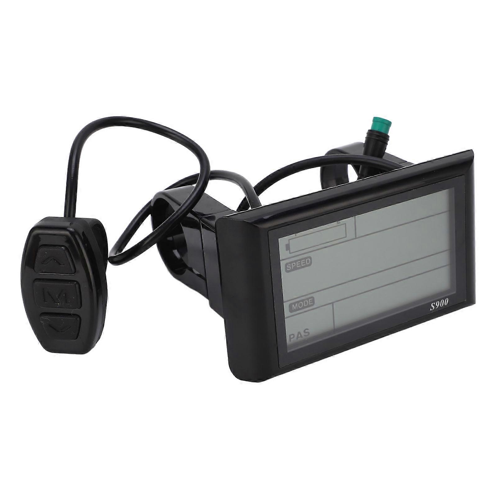 36V 48V Electric Bike LCD S900 Display Control Panel Waterproof LCD Display Meter for Electric Bicycle (Protocol 2) LCDS900Display Control Panel