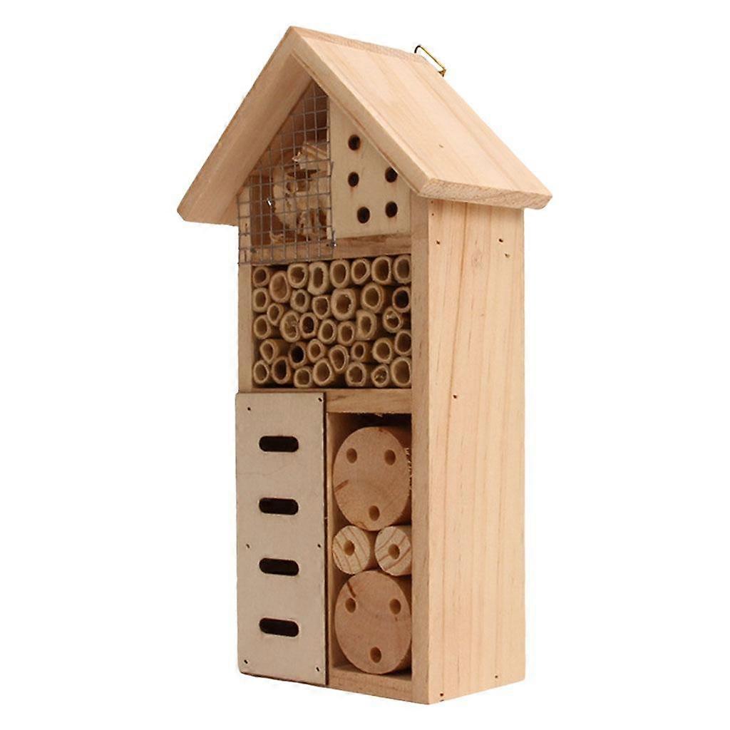 Wooden House Nests Shelter Bug Protective for Backyard
