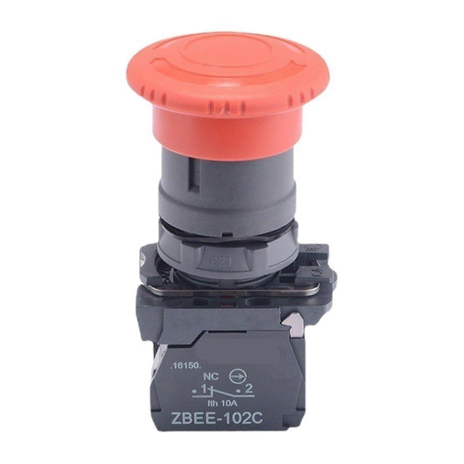 Emergency Stop Switch XB5AS542C Red Mushroom Head 1NC Rotating Button ZBEE-102C Normally Closed Specifications