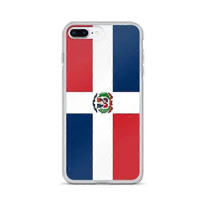 Phone Case – Flag of the Dominican Republic – Compatible with iPhone 8 Plus – Soft Case – Durable and Shockproof – Pixelforma