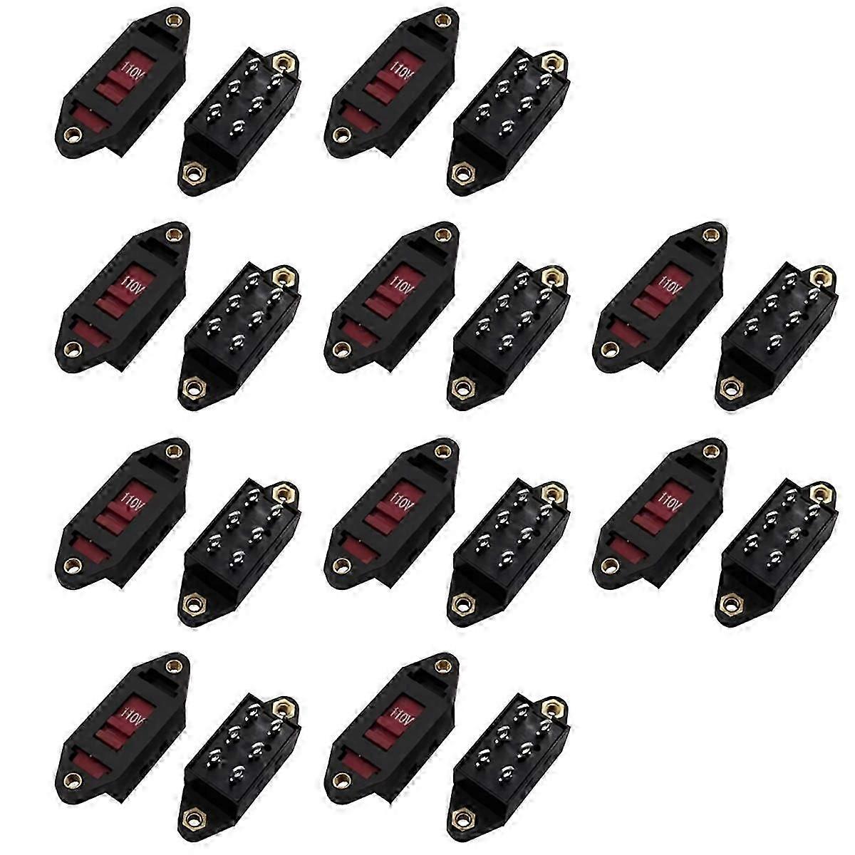 6Pin 110V-220V Power Voltage Conversion Switch 110V-220V Slide Toggle Switch Suitable for Circuits Controlling