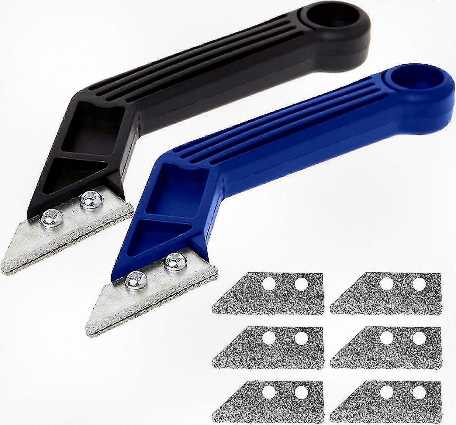 Set of 2 Durable Brass Scrapers, Tungsten Carbide Tile and Wall Scrapers, Multi-functional Paint and Glass Ceramic Scrapers