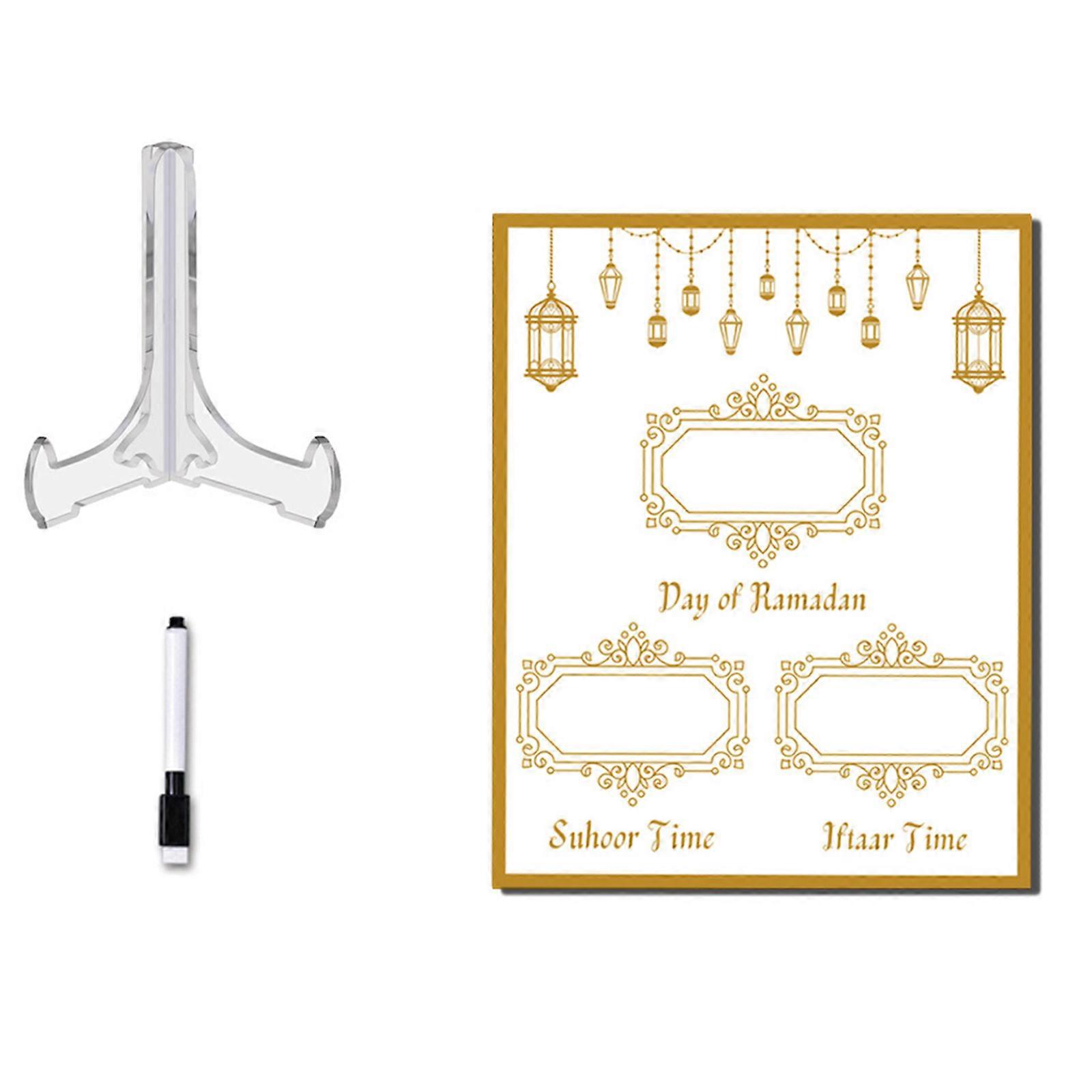 Acrylic Dry Erases Calendar Board, Desktop Whiteboard Board Desktop Writing Note Pads Board Reusable Acrylic Calendar