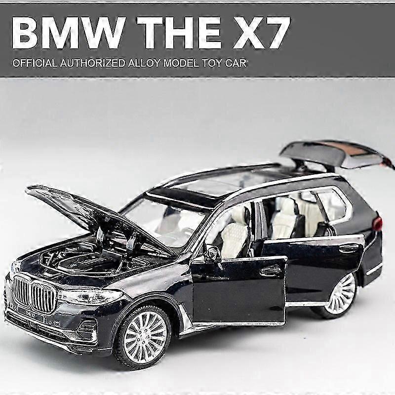 1:32 X7 SUV Alloy Malli Auto Lelu Diecasts Casting Pull Back Ääni ja kevyet autolelut lapsille Ajoneuvojen leluautot