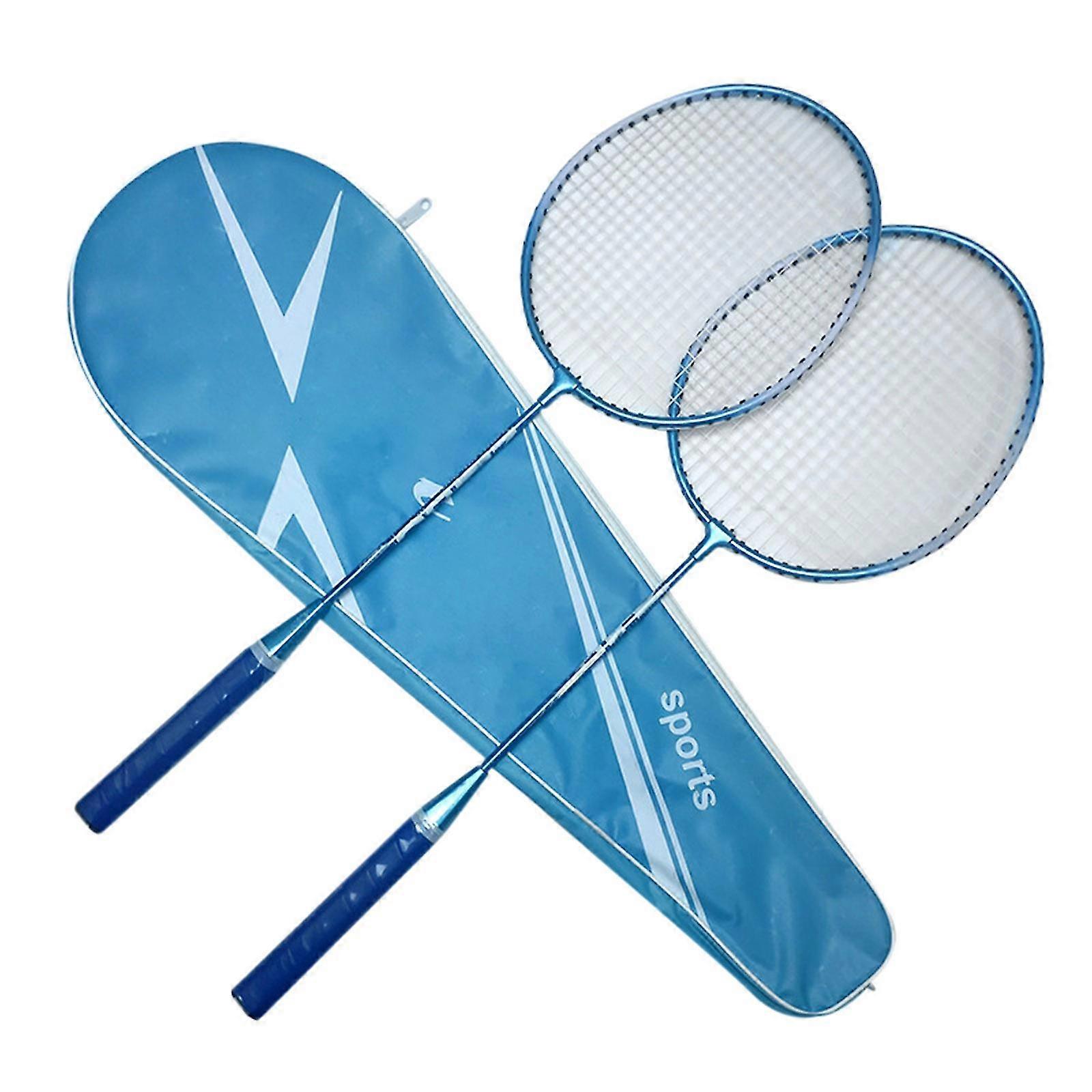 2pcs Badminton Rackets And Carrying Bag Set Badminton Racquet Set Indoor Outdoor Sports Accessory