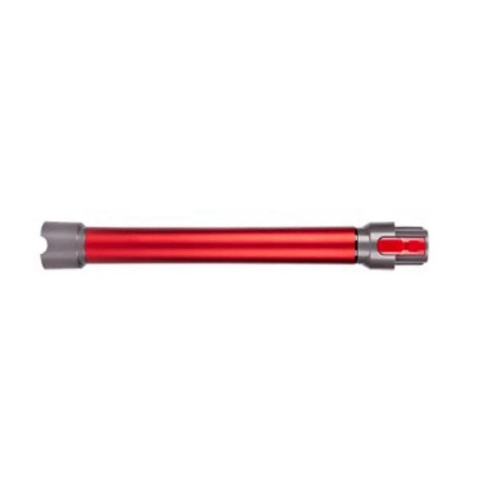 Telescopic Extension Pole for Dyson Vacuum Cleaners V7 V8 V10 V11, Metal Tube with Quick Release, Red Straight Pole