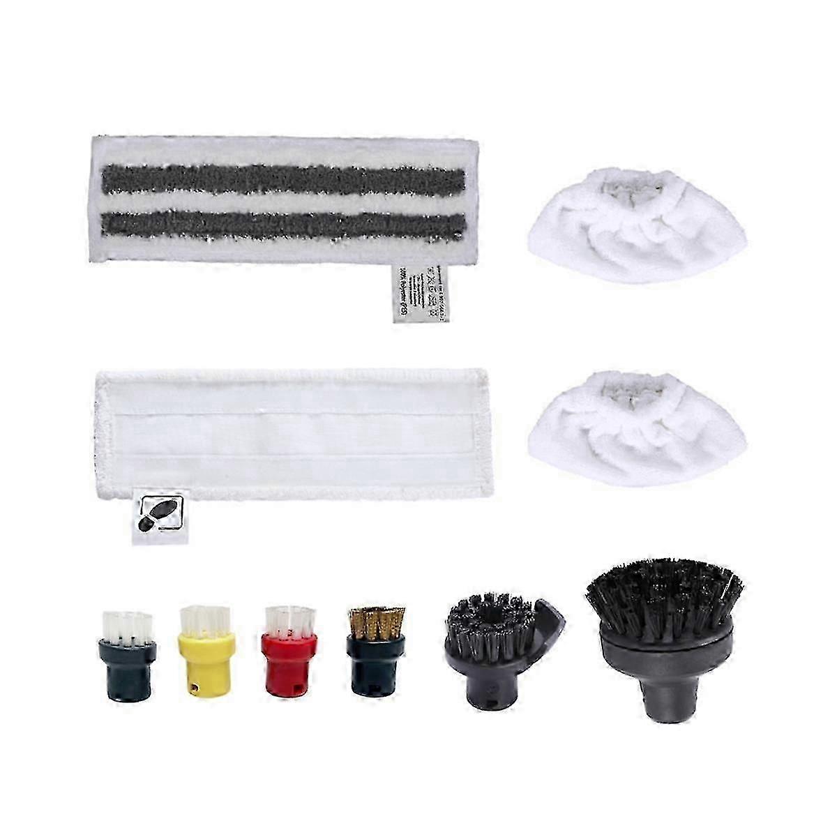 Accessories suitable for Steam Cleaner Easyfix SC2 SC3 SC4 SC5, Microfibre Cloth Set and Floor Nozzle Round 2025