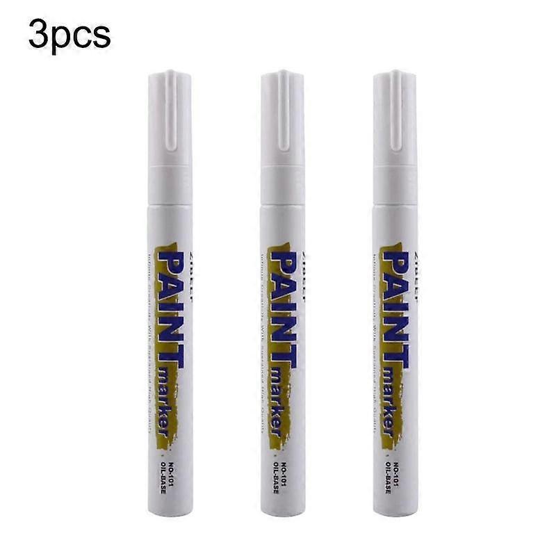 New version white 3PCS (A) $ English version tire touch-up pen album pen paint pen gold silver graffiti pen 8 colors PAINT MARKER