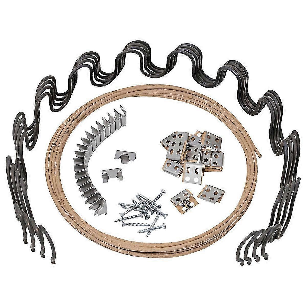 25in Couch Spring Repair Kit to Fix Sofa Support Compatible with Sagging Cushions Includes 4pcs Spri