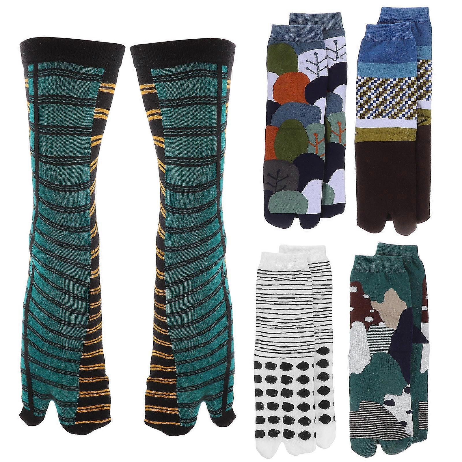 Socks for Women, Elastic and Durable Japanese Style with Separated-Toe Feature