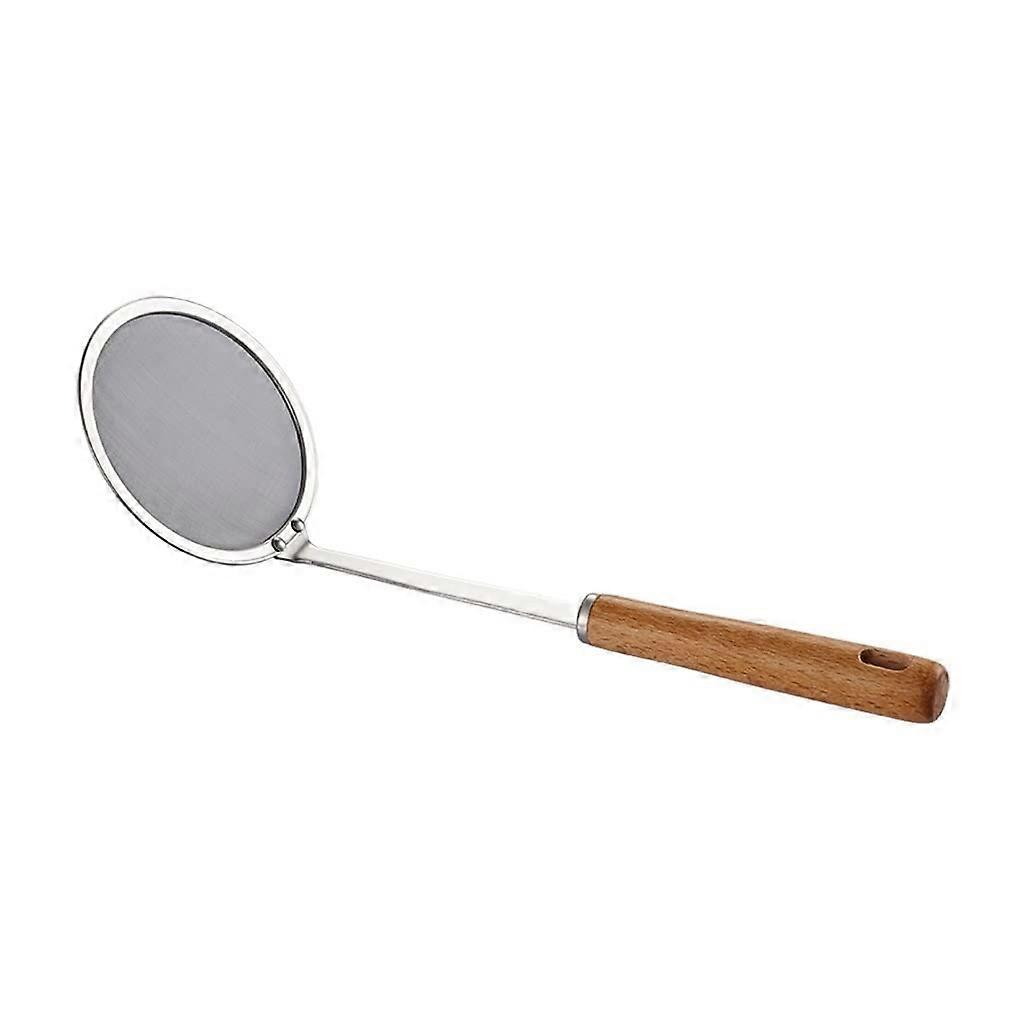 Nudels Brass kitchen skimmer, stainless steel filter with long handle