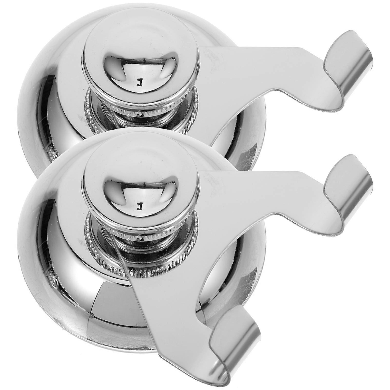 Suction Cup Hook For Hanging Kitchen And Bathroom Hooks Sleek Minimalist Design Plastic 2Pcs