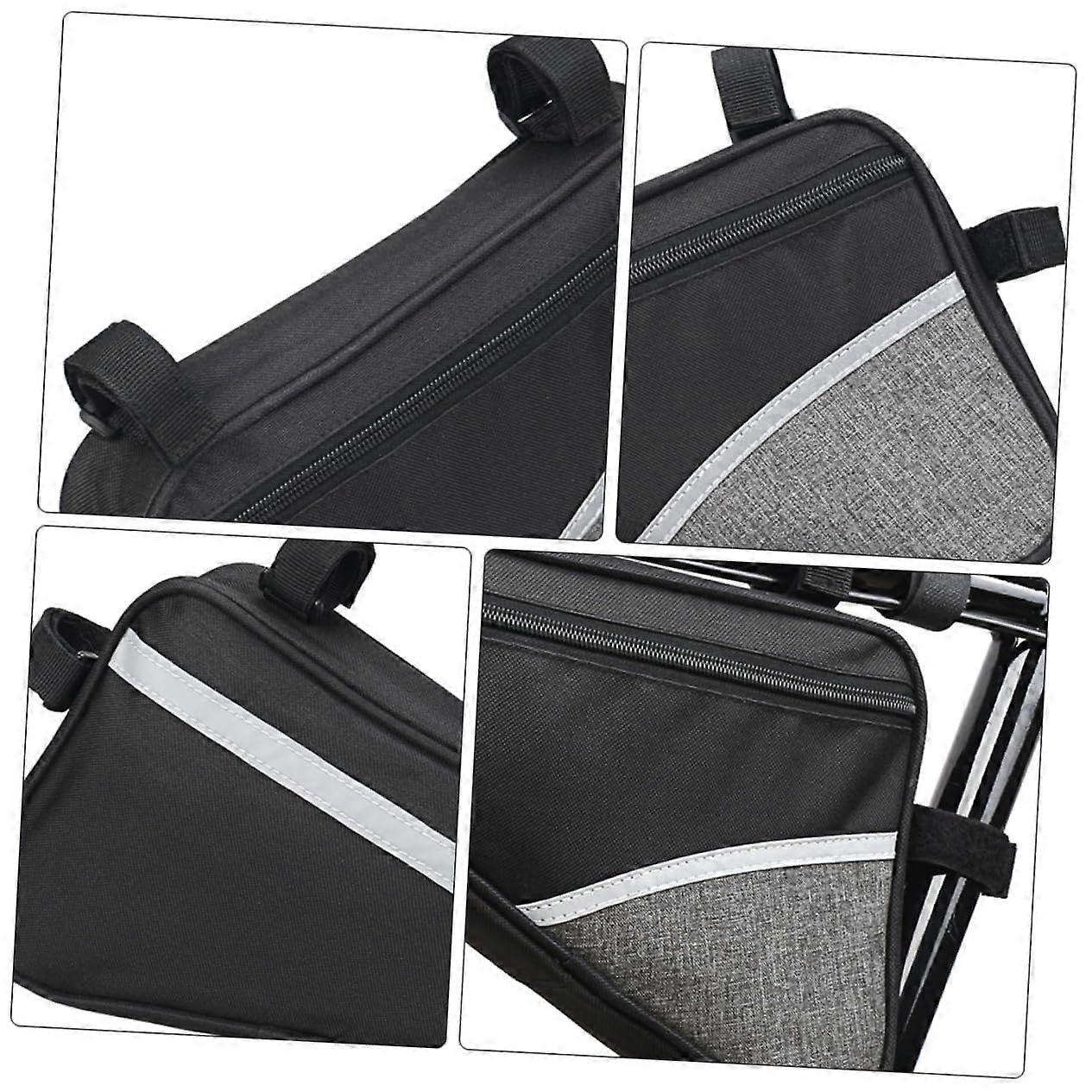 Triangular Bicycle Frame Bag - Practical Handlebar Bag For Mountain Bikes And Folding Bikes, Durable For Cyclists