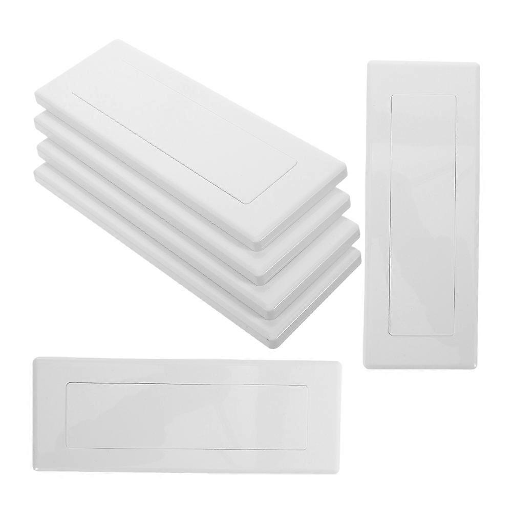 6pcs Durable Blank Outlet Covers for Wall Plates & Junction Boxes – Easy Installation, Perfect for Home & Office Electrical Box Cover Needs