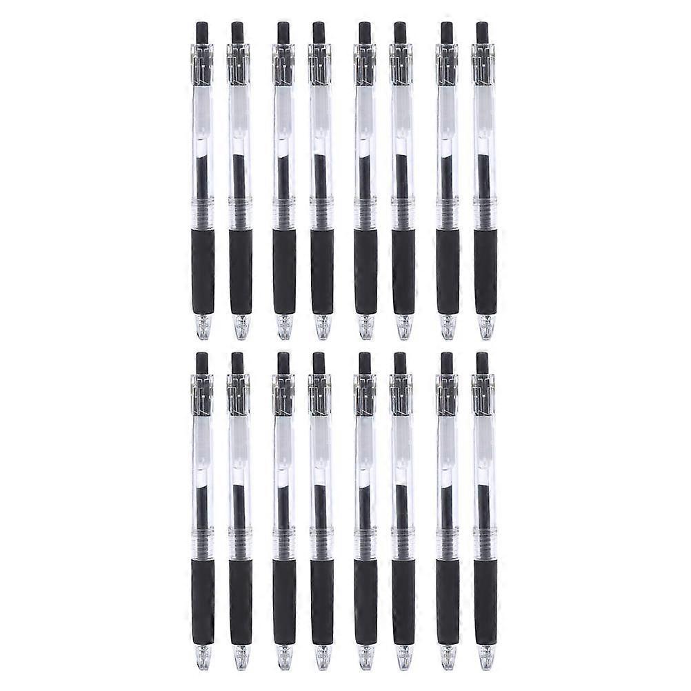 Writing Pens Black Ink Push-Type Design for Testing 16Pcs
