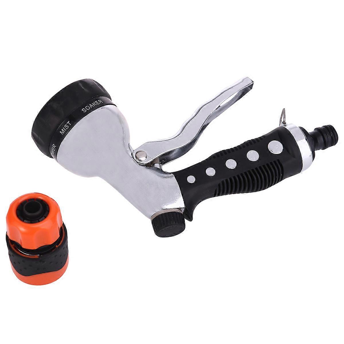 Multi Functional Car Cleaning Spray Nozzle with Pattern Selection, Slip Resistant Ergonomic Design for High Pressure Washing and Patio Watering,