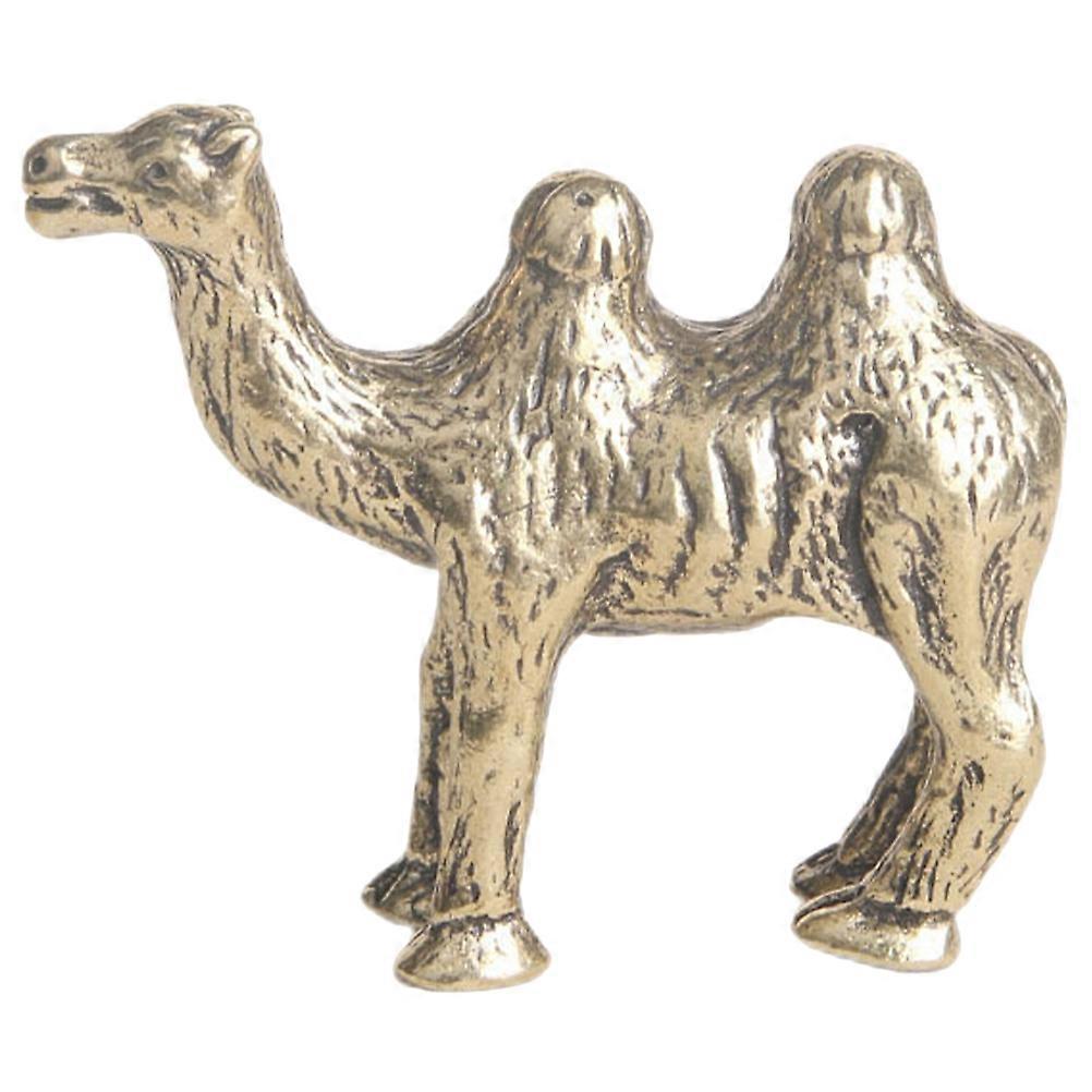 Material Mini Camel Ornament Brass Camel Statue Home Desktop Decoration 1Pack