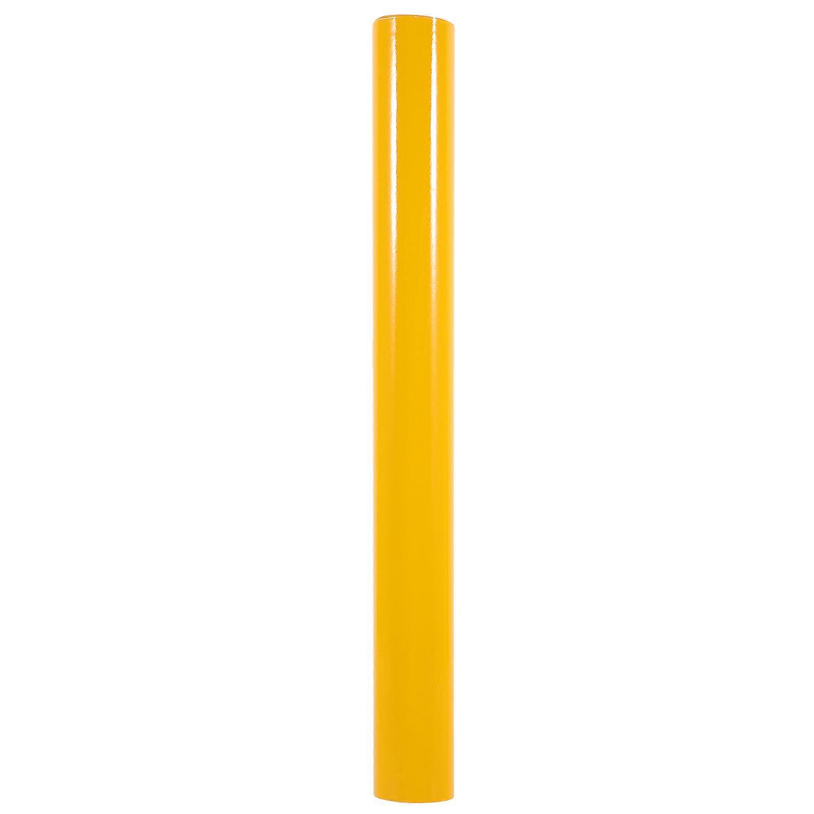 Car Body Stickers Glossy Vinyl Wrap Bright Yellow Memory Function No Foaming 1Pack