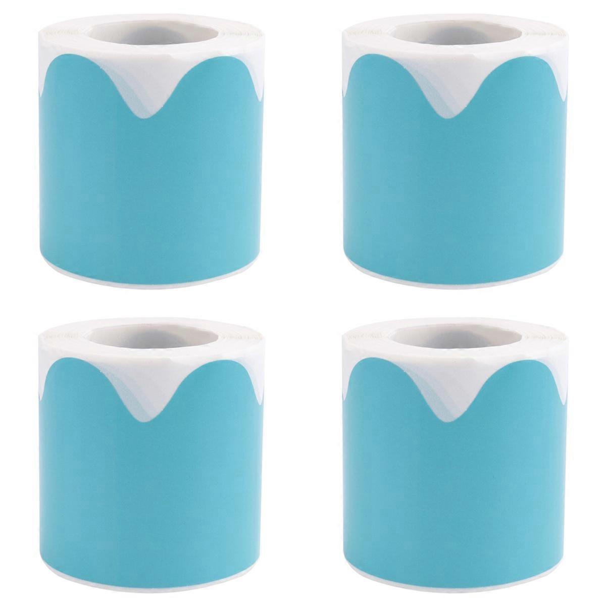 Scalloped Rolled Border Sticker Trim - 50Ft - Decorate Bulletin Boards, Walls, Desks, , Doors, Schoo