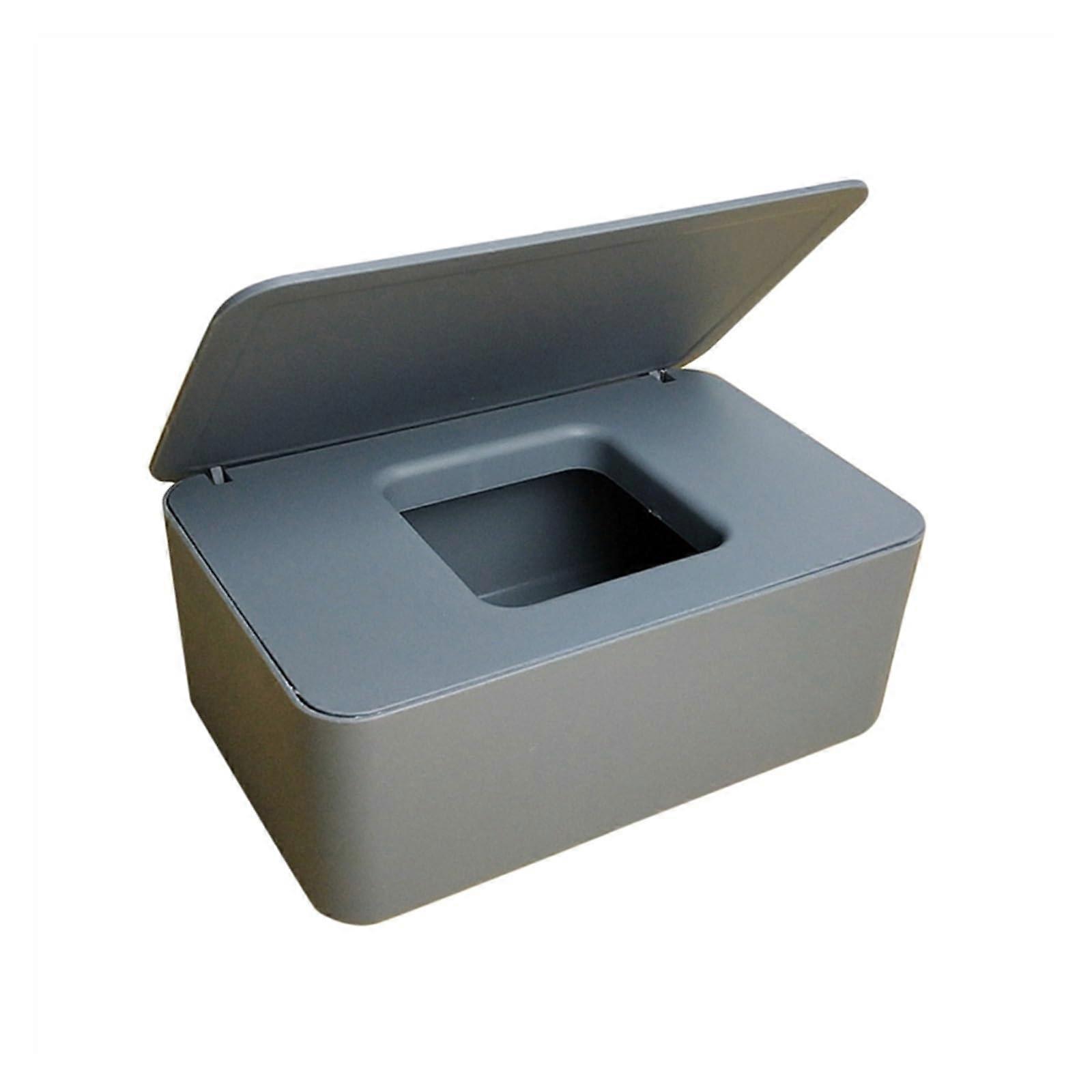 Moist Wipe Holder Plastic Wipe Dispenser Tissue Paper Organizer Napkin Organizer Paper Towel Holder Gray