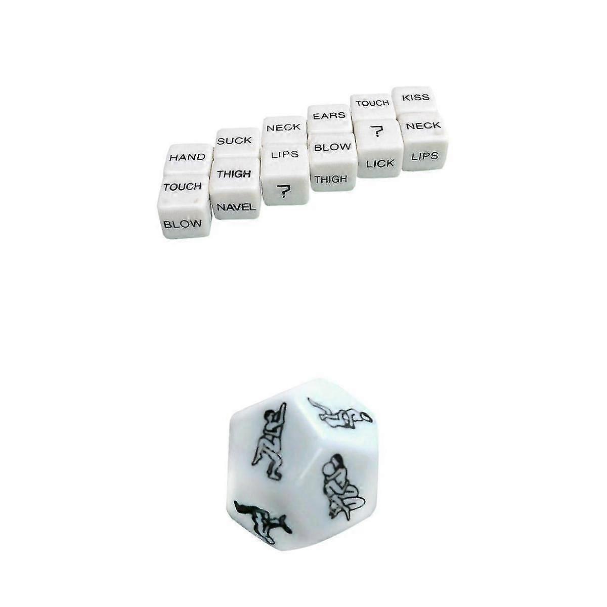 Plastic Erotic Dice Adults Night Bedroom Foreplay Game Spicy Dices Toys
