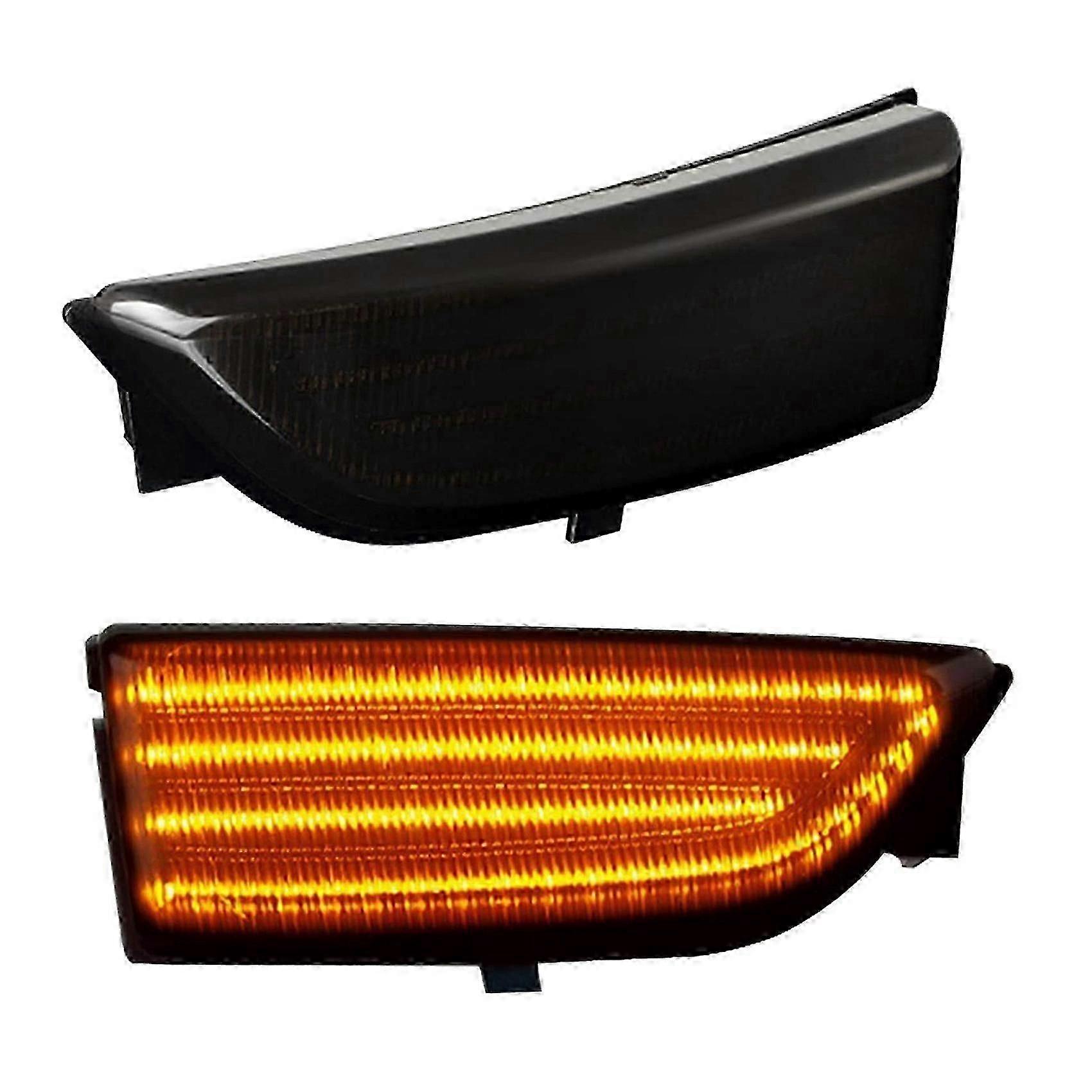 Rearview Mirror Dynamic LED Turn Signal Lights for Everest 2015 - 2019 Ranger T6 Smoke