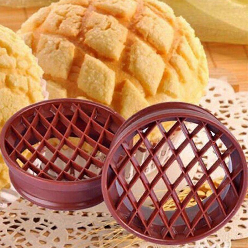 2-pack pineapple stamp pineapple bun cake mold bread mold carving mold baking tools