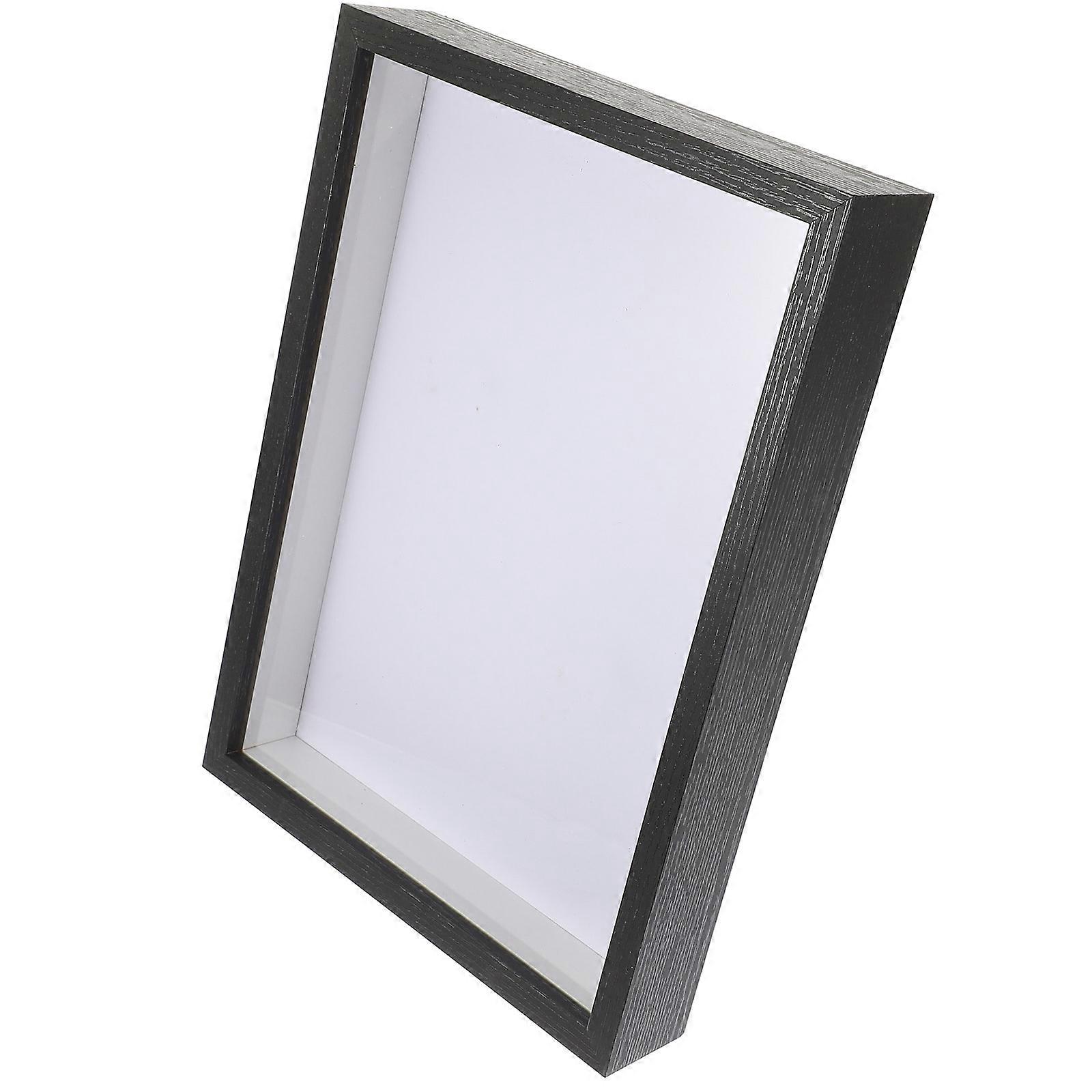 Preserved Flower Frame Wooden Rectangular Shape Wedding Home Decor 1Set