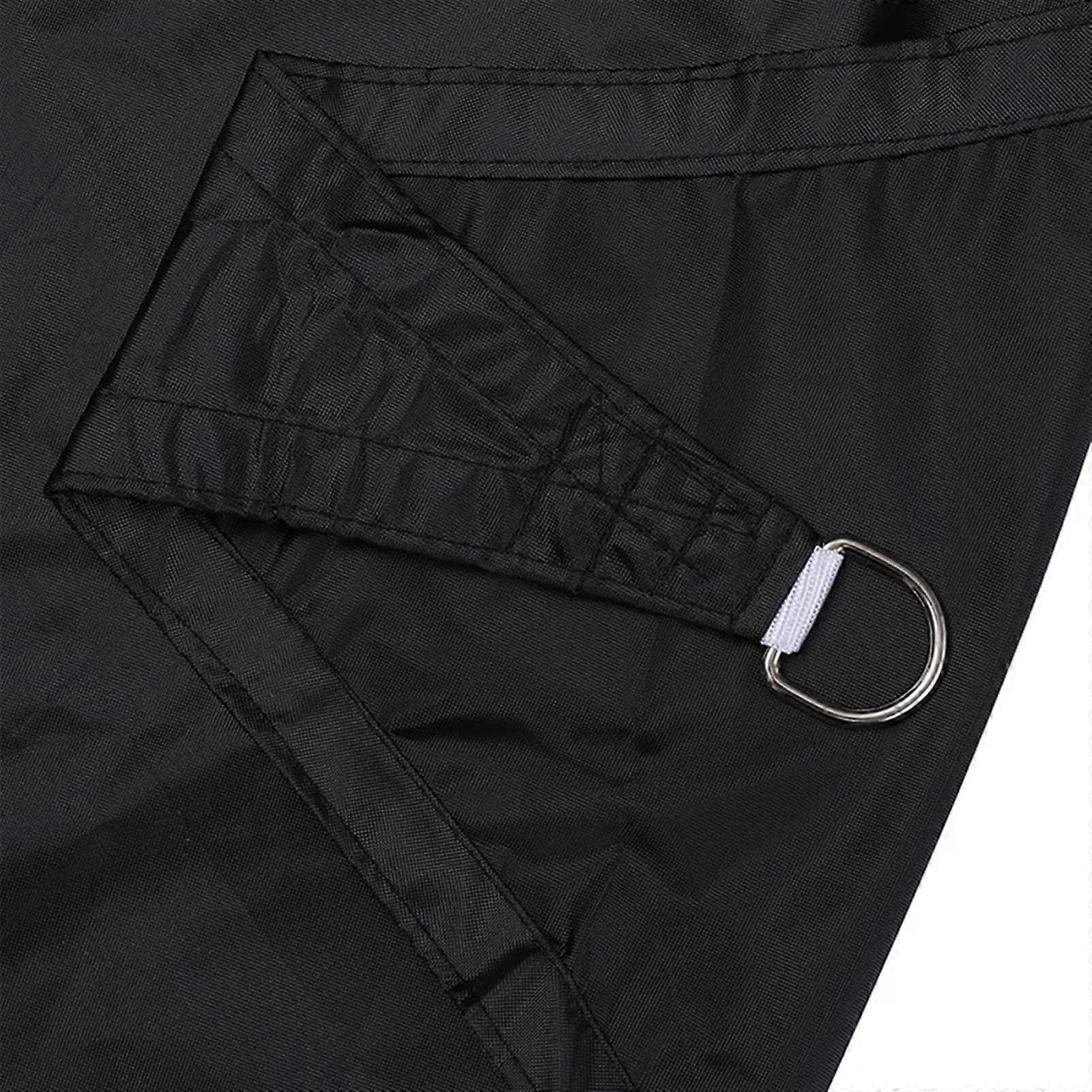 Triangular Sun Shade Canopy, Waterproof Garden Awning for Patio Coverage, Black Outdoor Sun Protection