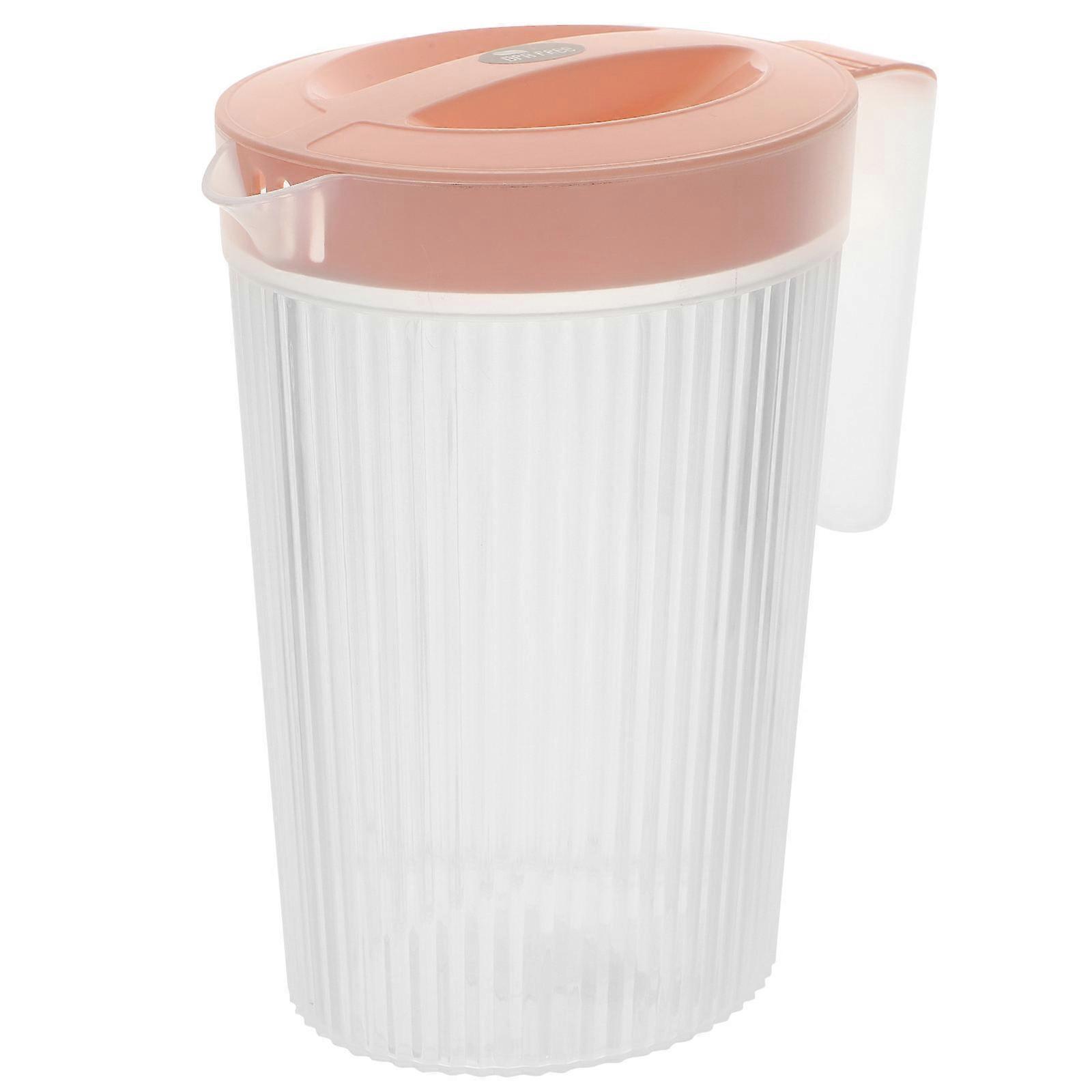 Juice Pitcher Cold Beverage Jug Kitchen Matching and Safe Materials 2L Rectangular 1Set
