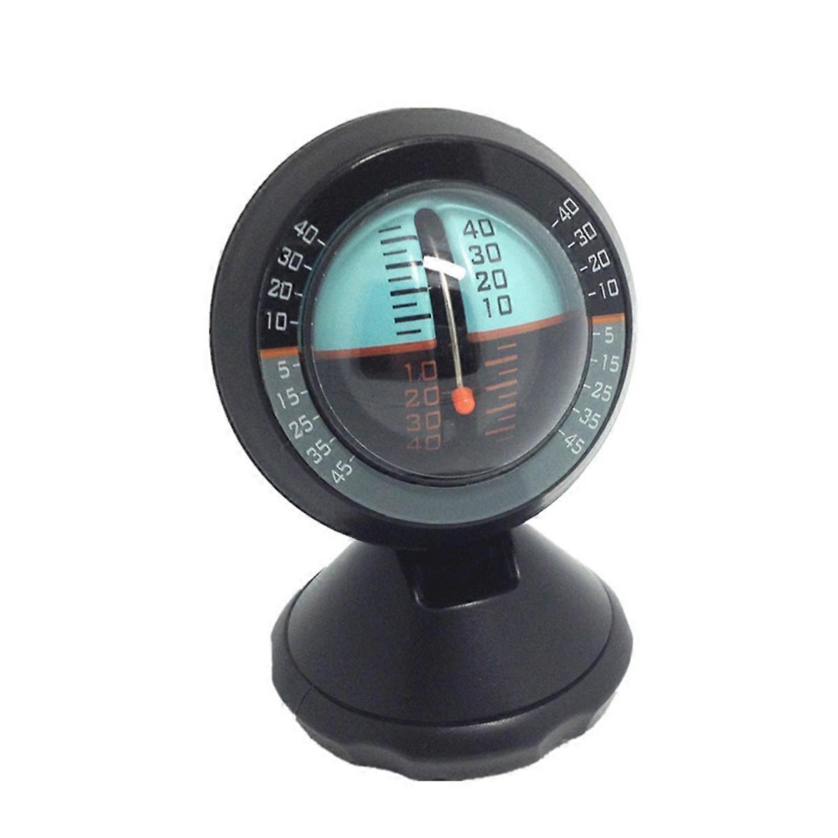 Car Inclinometer Tilt Gauge Indicator Gradient Angle Slope Level Meter Vehicle Inclinometer Level Measure