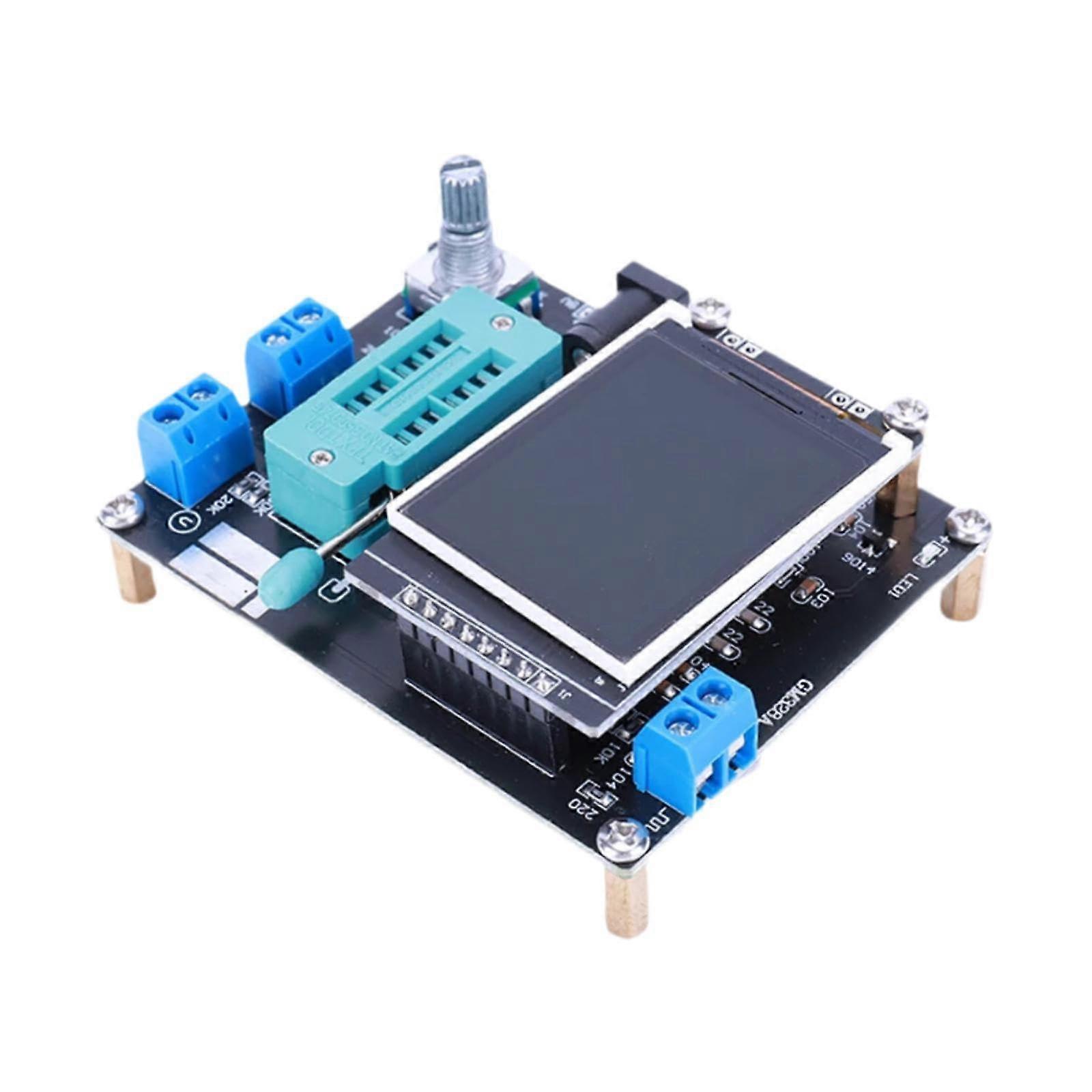 Transistor Tester Voltmeter Compact Meter with Full Color Screen for Resistor Capacitance PWM Rectangle Wave Testing