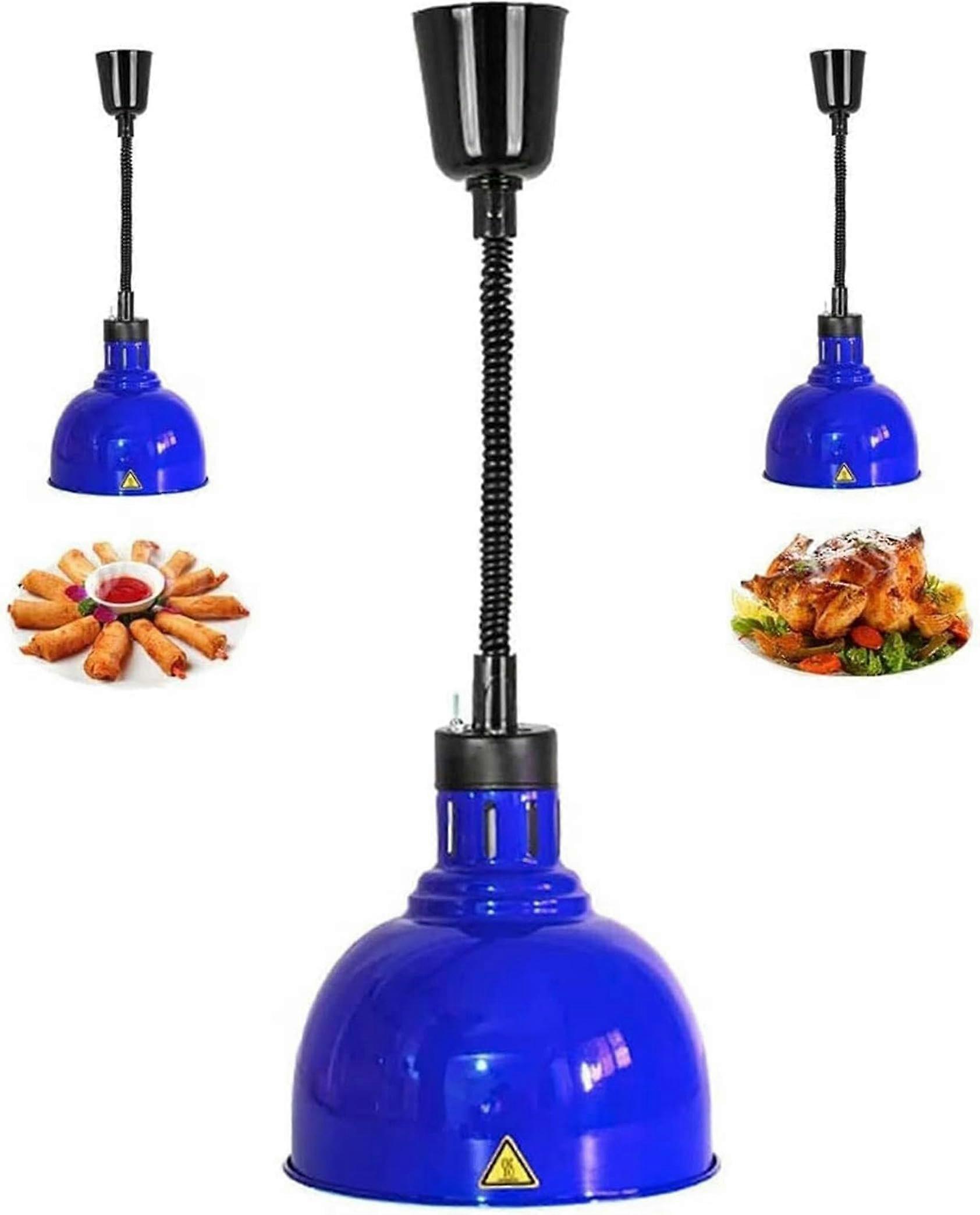 Heat lamp for commercial food pendant light for heating food for kitchen heating equipment, blue