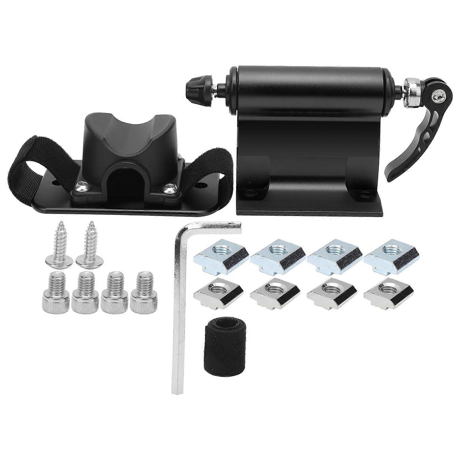 Bike Fork Mount Lock Quick Release Bicycle Rack Front Fork Fixed Clip for Car TrunkBlack YMQX)