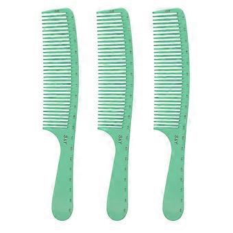 3Pcs Entwirrbarer Haarkamm Vermeiden Sie statische Haarstyling-Kamm mit breiten Zähnen und rundem Griff für Männer und FrauenYMMR)