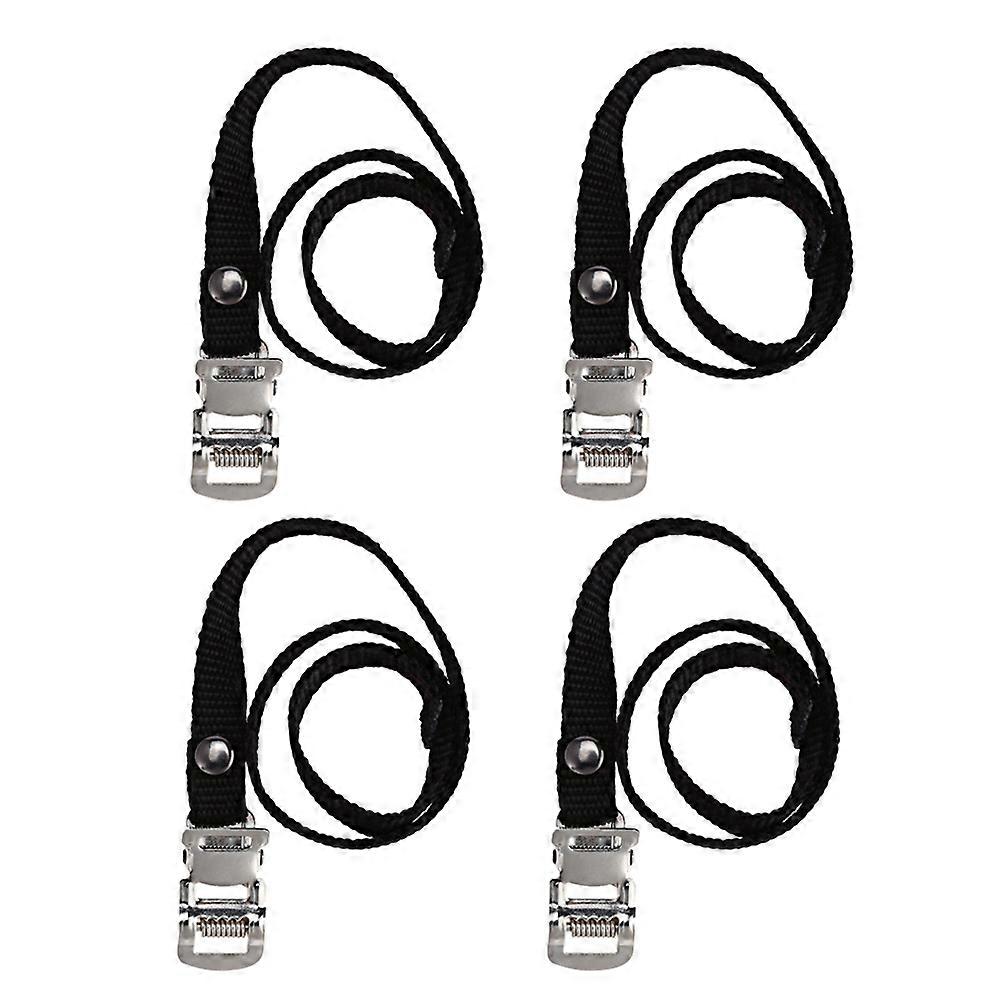 4pcs Durable Nylon Bike Pedal Straps with Buckle – Lightweight Foot Binding Straps for Cycling, Compatible with Shoes, Ideal for DIY Bike Projects