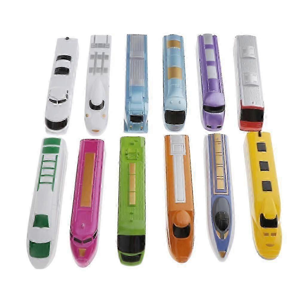 1:64 12 Pcs Sliding Forward Pull Back Train Model Toy