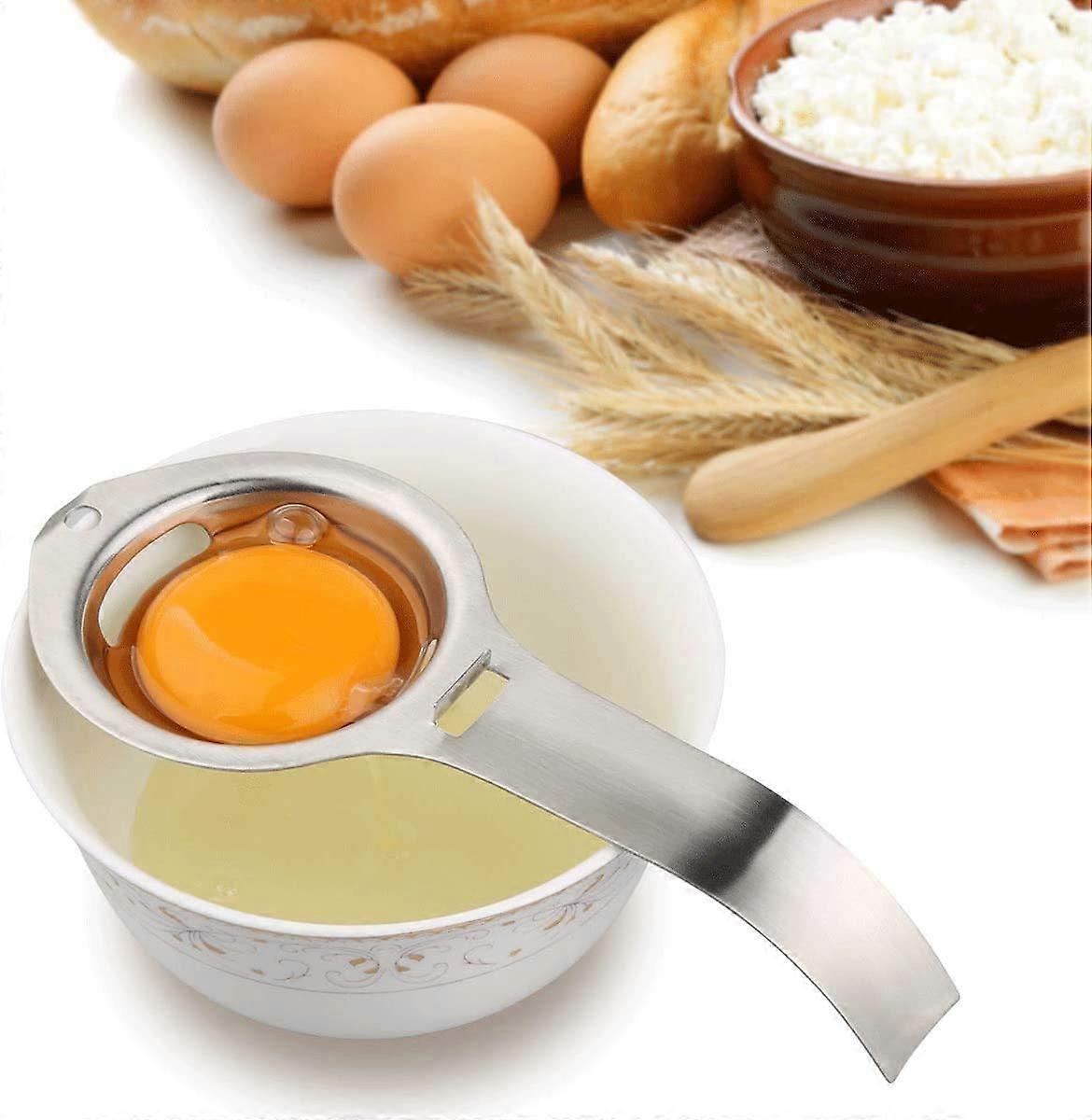 Egg Separator Stainless Steel Yolk Filter Kitchen Tool Food Grade Egg Strainer for Baking and Cooking