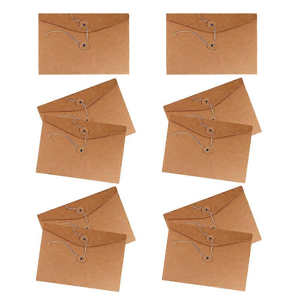 Kraft Paper Document Bags for Organizing Files 10 Pcs Light Yellow A4 Size