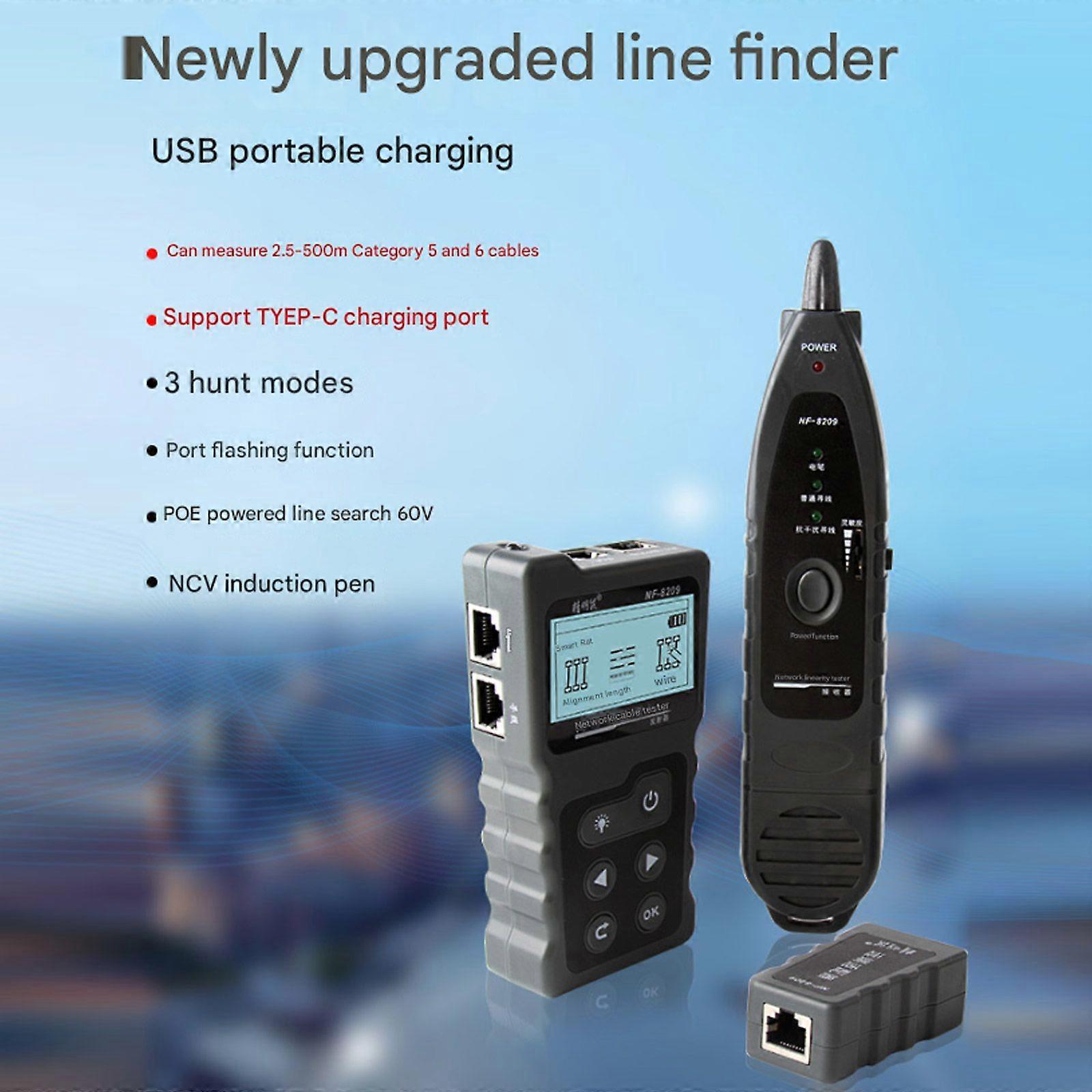 NF-8209 Lan Cable POE Wire Checker Cat5/Cat6 Lan Network Cable Wiremap Tester