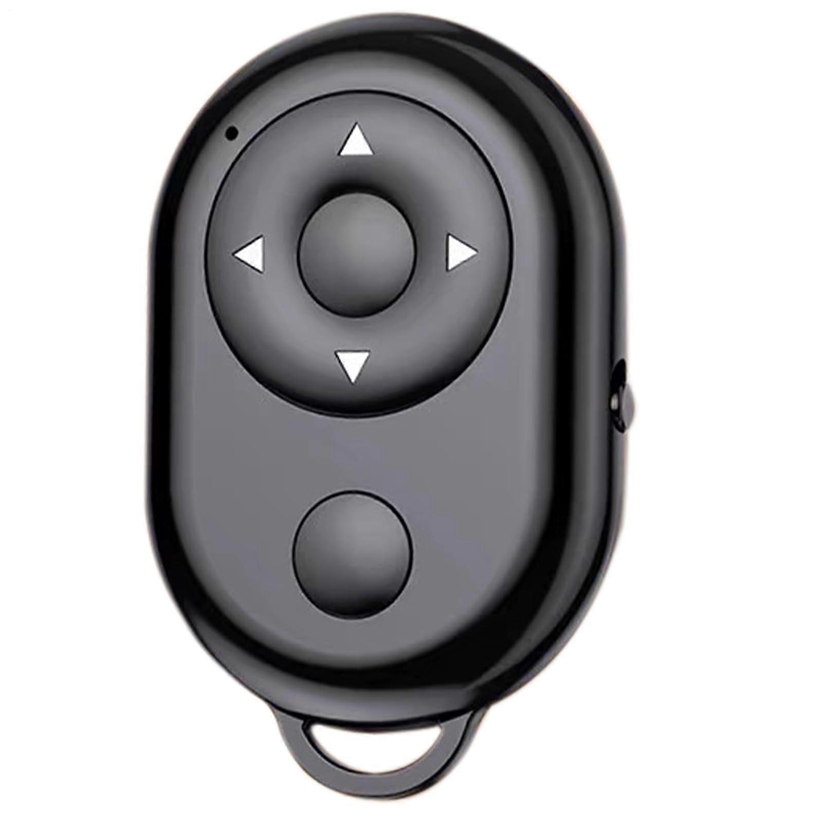 Wireless Scrolling Remote Control for Smartphone, Compact Black Remote for eBooks, Video and Photo Recording