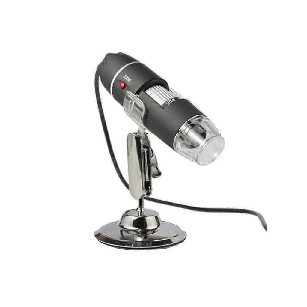 Handheld USB Digital Microscope With LED, Adjustable Stand, 50-500x Focusing, HD Objective, Measuring Loupe