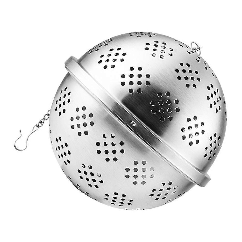Metal Tea Strainer Round Shape Infuser For Loose Leaf Tea Afternoon Tea Silver Color Storage Function 1Pack