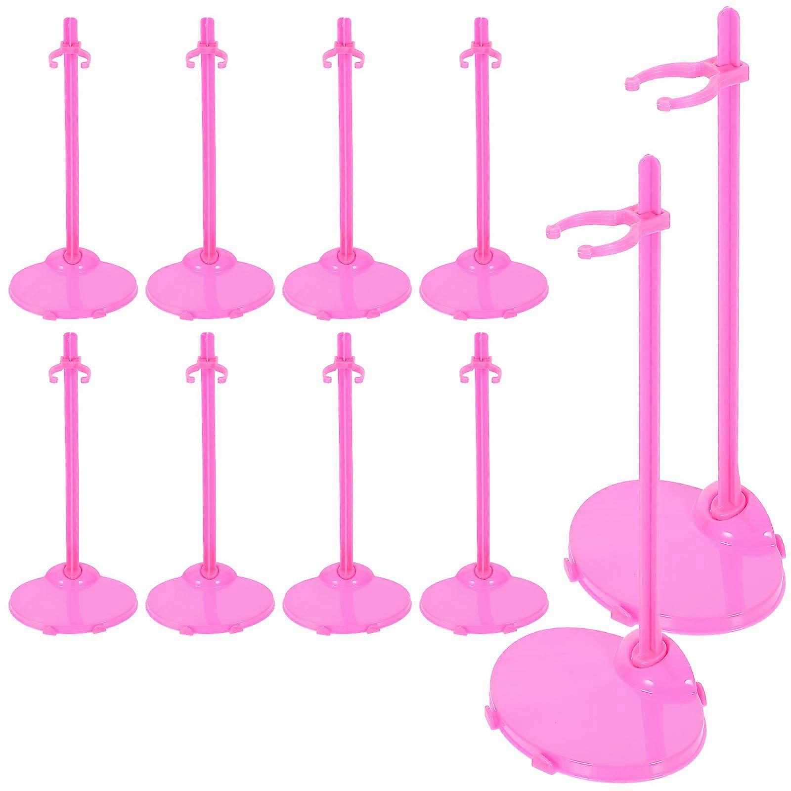 12pcs Doll Figures Stand Support Rack for Display Window Decor Random Color