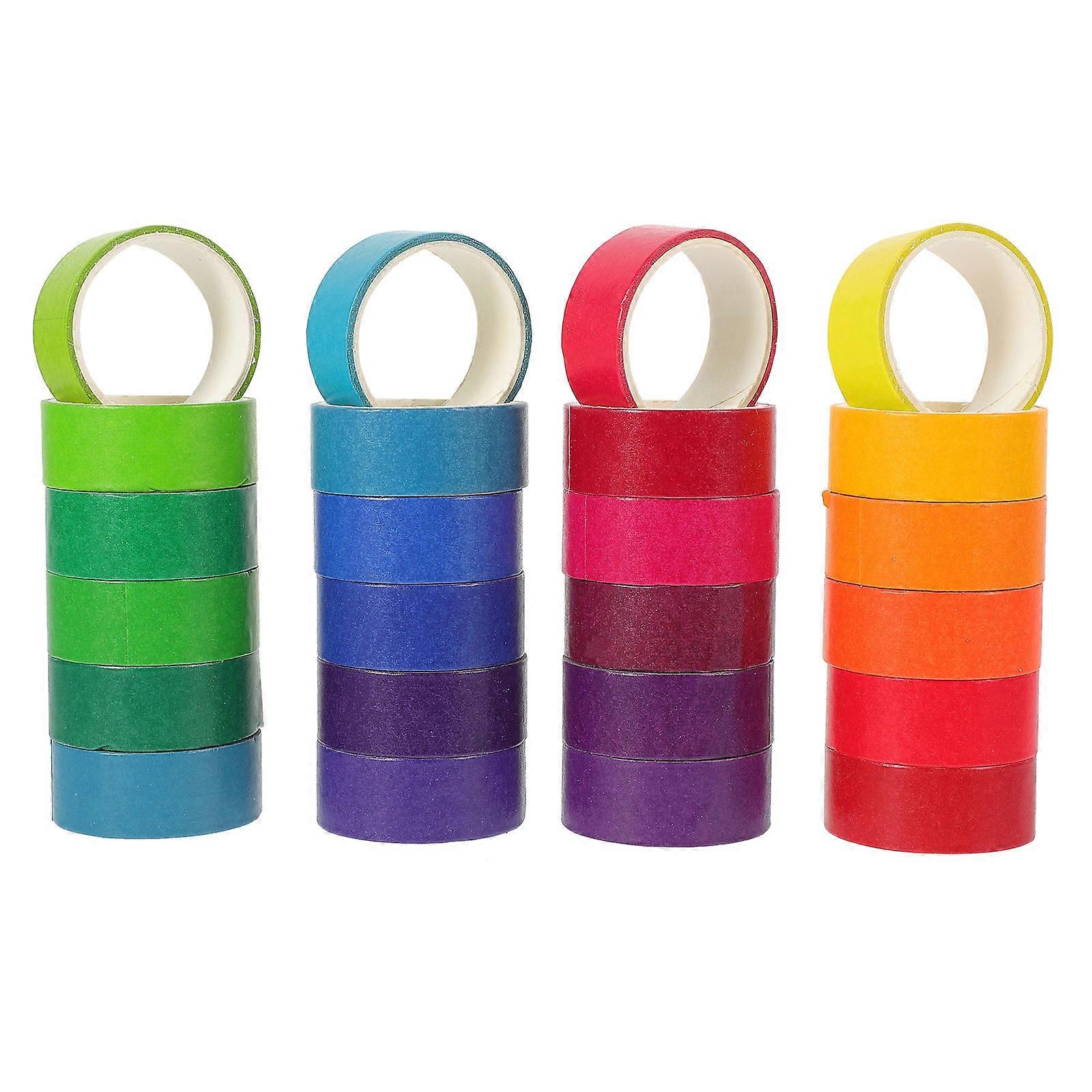 24 Rolls DIY Washi Tape Decorative Adhesive for Scrapbooking, Crafts & Wrapping No Residue Perfect for Students & DIY Enthusiasts