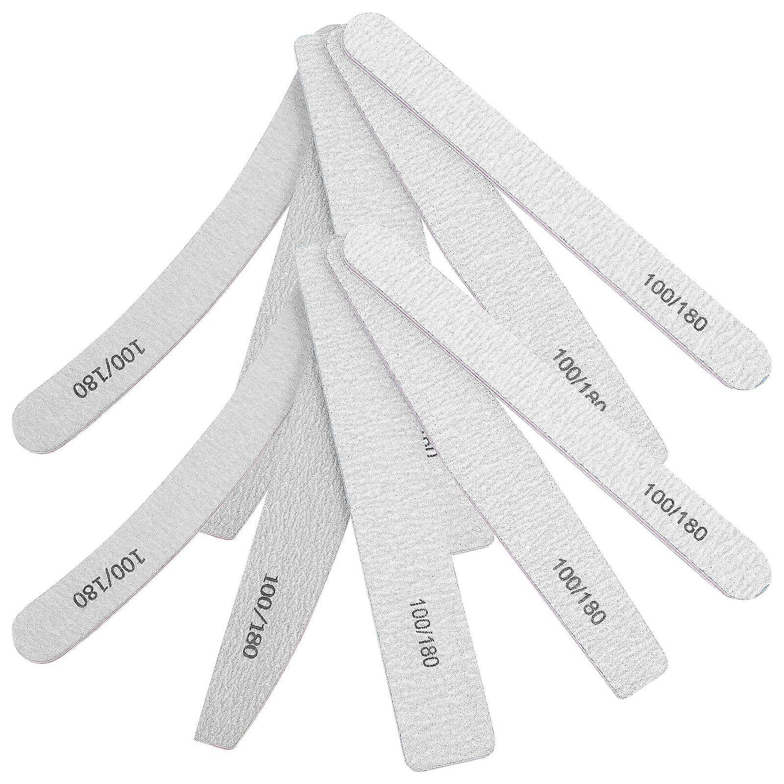 Nail Files Tool Buffer Home Use Nail Extensions Surface Sanding Plastic 10Pcs