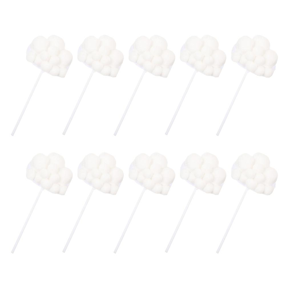 White Cloud Cake Decorations Paper Cupcake Toppers for Decoration 10Pcs